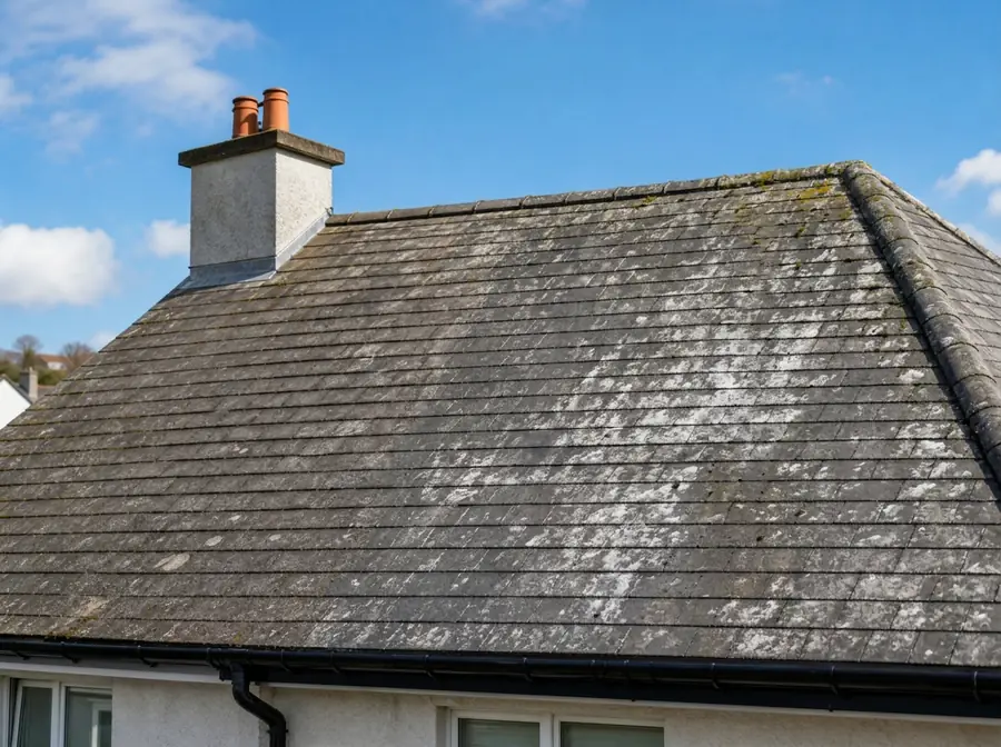 Roof coating — before